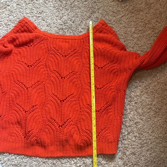 Pullovers 525 Knit Sweater crochet, orange sweater - Picture 9 of 9